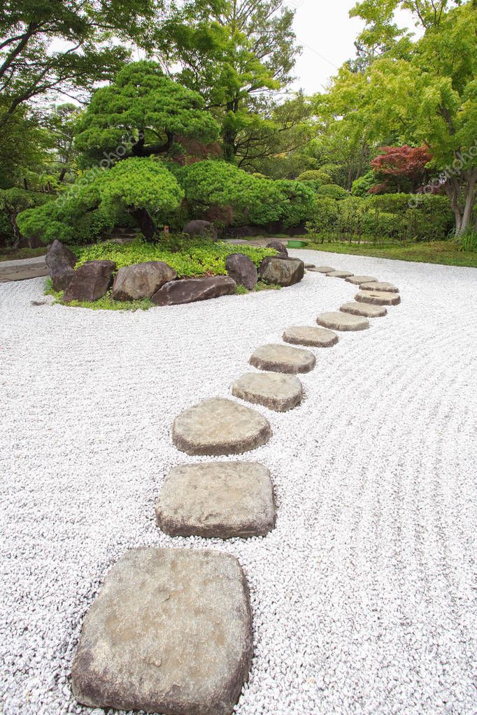 Zen stone path 