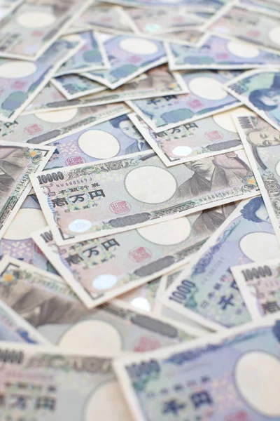 Japonca yen banknotlar — Stok fotoğraf