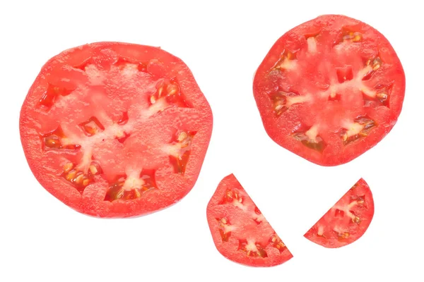 新鲜红番茄切片 — 图库照片