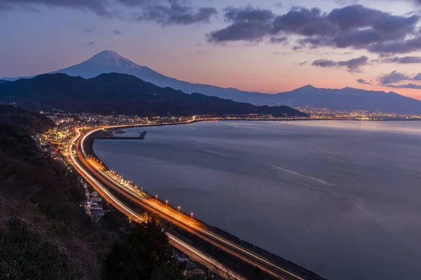 Mountain Fuji with Tomei expressway — Stock Photo, Image