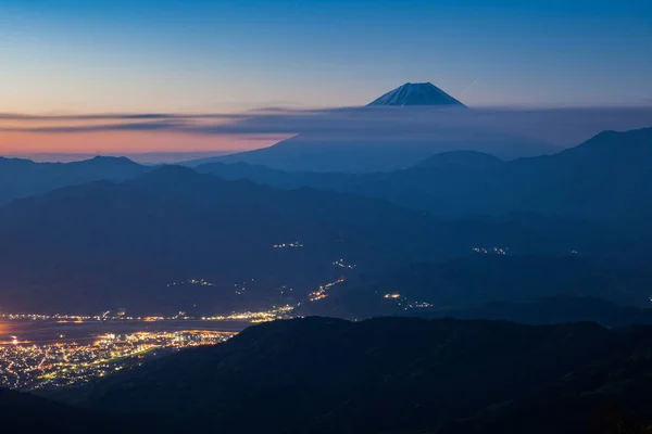 Góra Fuji i Kofu miasta — Zdjęcie stockowe
