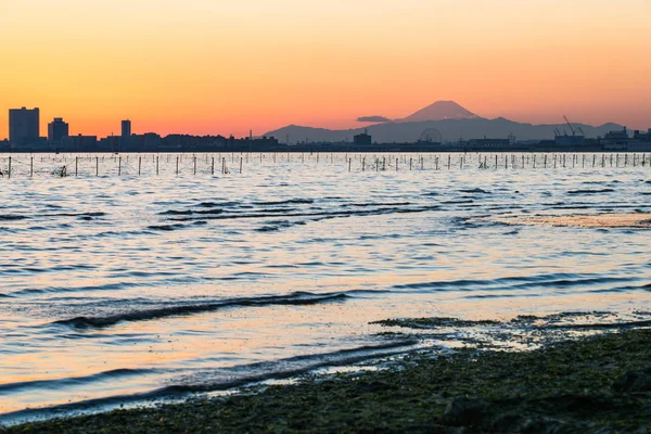 Tokyo bay and Mountain Fuji — Stock Photo, Image