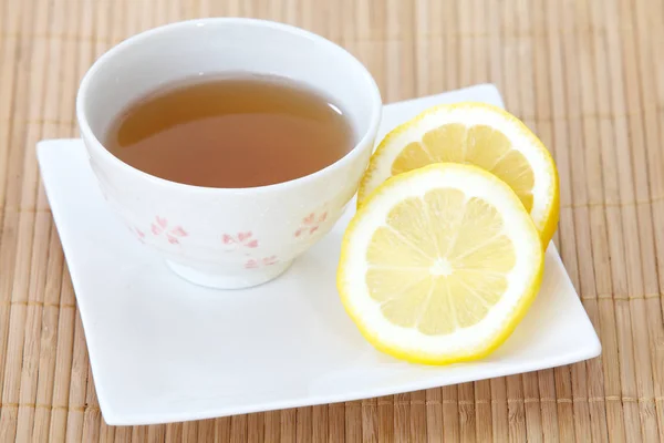 Taza de té de limón — Foto de Stock