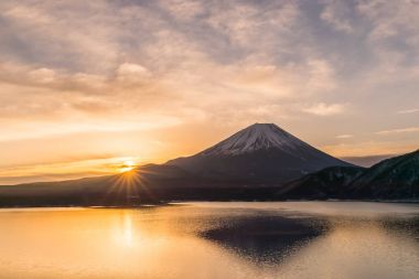 Lake Motosu ve Fuji Dağı
