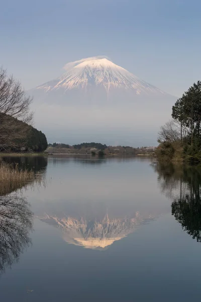 Berg Fuji en Tanuki lake — Stockfoto