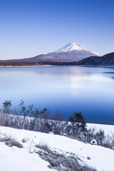 Montanha Fuji e lago Motosu — Fotografia de Stock