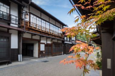  Eski Japon şehir görünümünü