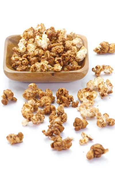 Karamell-Schokolade-Popcorn — Stockfoto