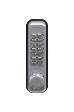 Beyaz arka plan üzerinde izole numaraları ile kapı PIN tuş takımı