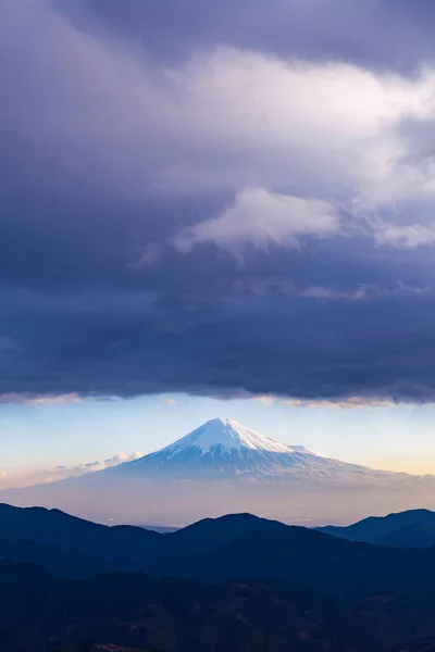 Cima Montaña Fuji Con Nube Primavera —  Fotos de Stock