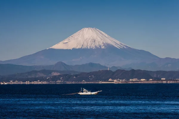 Mont Fuji Baie Sagami Dans Préfecture Kanagawa — Photo