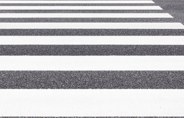 Yakından - Zebra geçiş desen şehir yolda