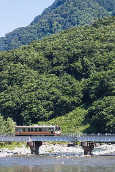 Oito Line Oito Line Japan Railway Which Connects Matsumoto Station — Stock Photo, Image