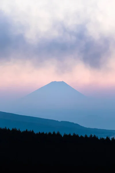 Fuji Mit Wolke Sommer Sonnenaufgang — Stockfoto