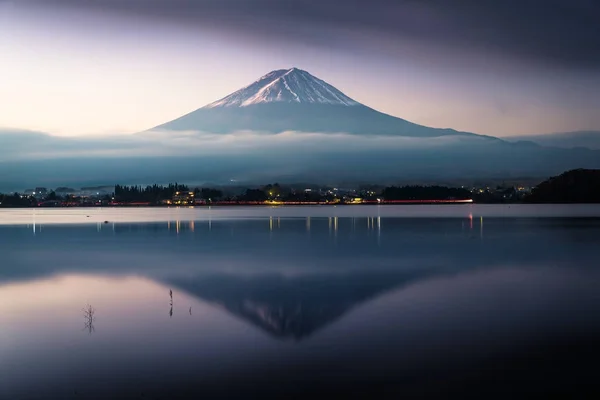 Fuji Lago Kawaguchiko Nascer Sol — Fotografia de Stock