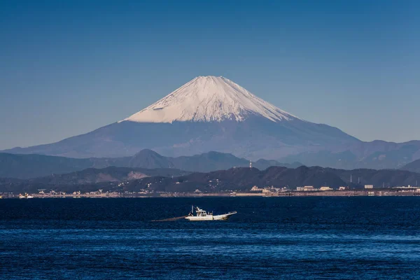 神奈川县富士山和模湾 — 图库照片