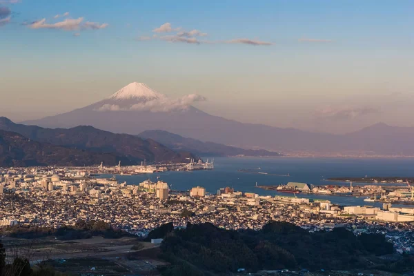 Berg Fuji Met Shizuoka City Suruga Bay Gezien Vanaf Nihondaira — Stockfoto