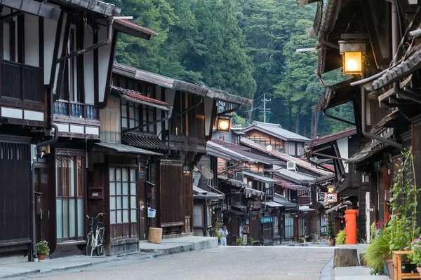 Narai Juku Japan September 2017 Pittoreska Utsikten Över Gamla Japanska — Stockfoto