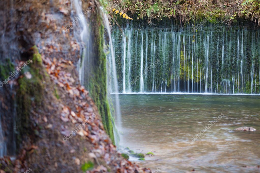 Shiraito Waterfall In Autumn Season Is Located In The Forests North Of Downtown Karuizawa Japan Larastock Shiraito Waterfall In Autumn Season Is Located In The Forests North Of Downtown Karuizawa Japan Larastock