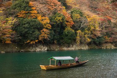 Kyoto, Arashiyama şehirde sonbahar