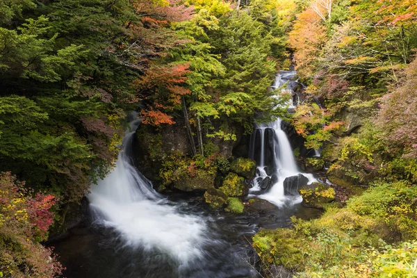 Ryuzu Caída Parque Nacional Nikko Otoño —  Fotos de Stock