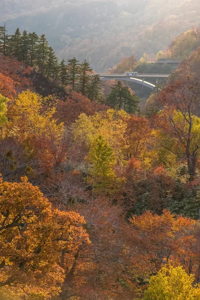 Ryuzu fall at Nikko national park in autumn