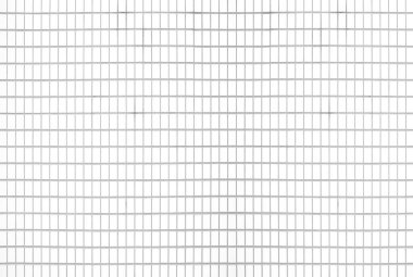 Beyaz mozaik döşeme duvar arka planı ve doku