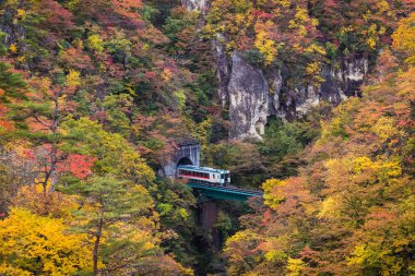 Sonbahar sezonu değil gorge satırında Rikuu görünümünü
