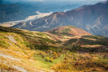 Nagano, Hakuba dağda sonbahar manzarası