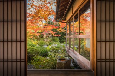Genko bir Kyoto Sonbahar sezonu tapınakta