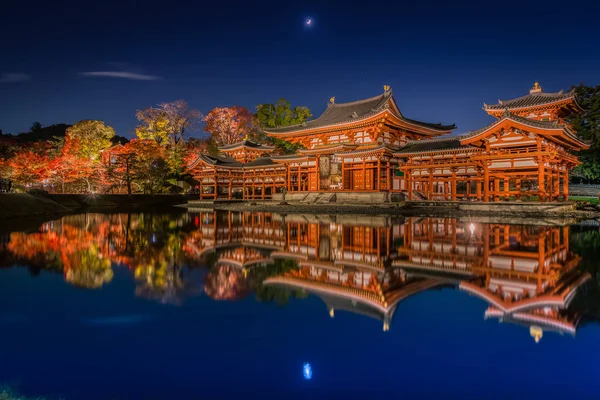 Light Byodoin Temple Autumn Season — Stock Photo, Image