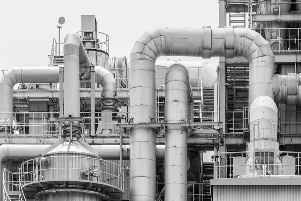 Petrol Rafineri Tesisi Formu Sanayi Bölgesi Sanayi Görünümü — Stok fotoğraf