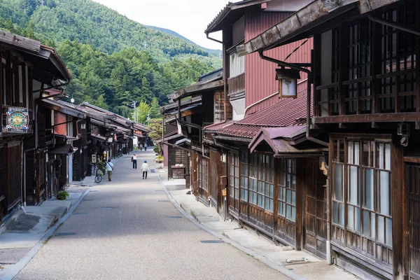 Japonsko Narai Juku Září 2017 Malebný Pohled Staré Japonské Město — Stock fotografie