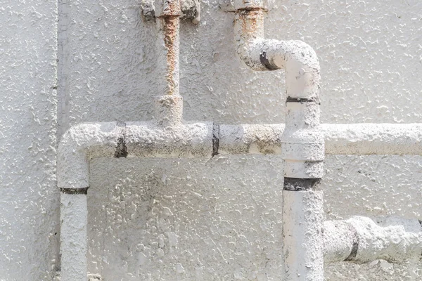 Staré Konstrukce Kovová Vodovodní Potrubí — Stock fotografie