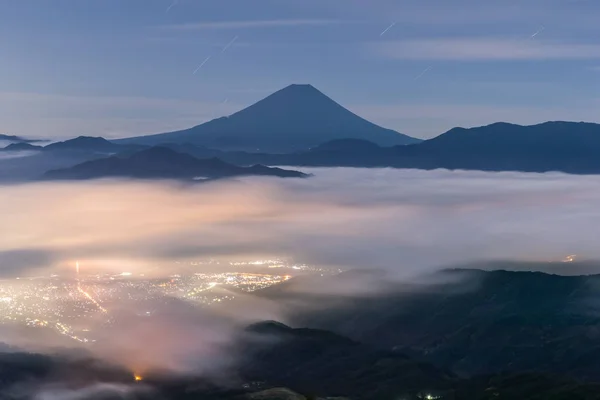 富士山云夏 Kushigata — 图库照片