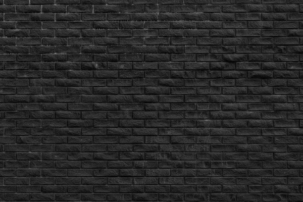 Zwarte Bakstenen Muur Achtergrond Patroon Rechtenvrije Stockafbeeldingen