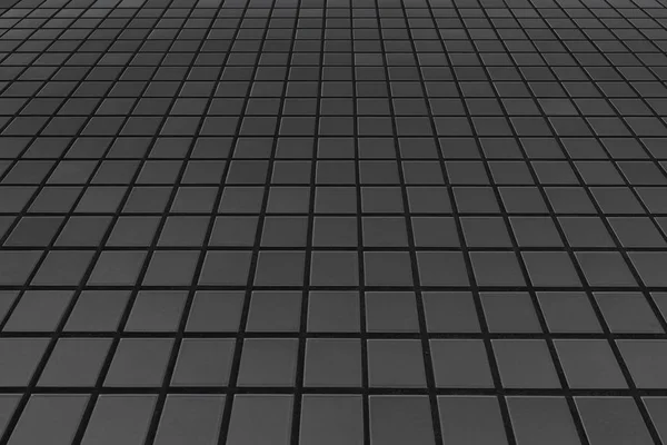 Black Stone Tile Floor Background — Stock Photo, Image