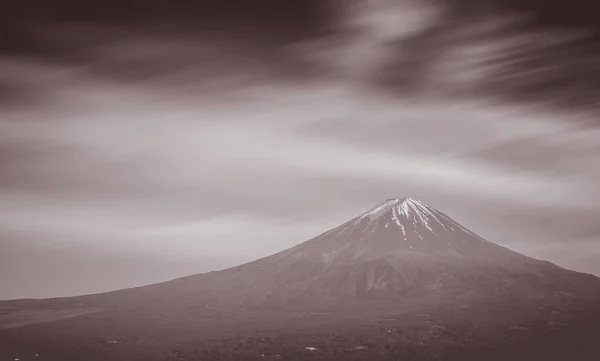 Berget Fuji Och Moln Vårsäsongen Japan — Stockfoto