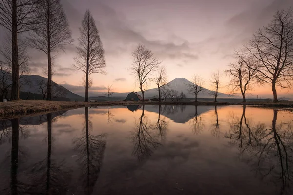 Mountain Fuji Manhã Acampamento Fumotopara Fujinomiya Prefeitura Shizuoka Japão — Fotografia de Stock