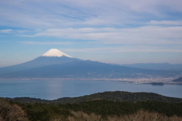 Berg Fuji Und Suruga Bucht Der Wintersaison Der Shizuoka Präfektur — Stockfoto