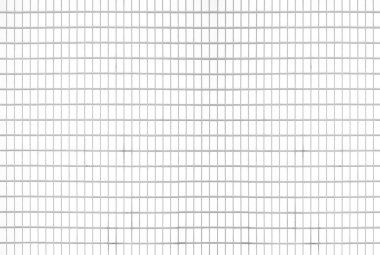 Beyaz mozaik duvar arka plan ve doku döşer