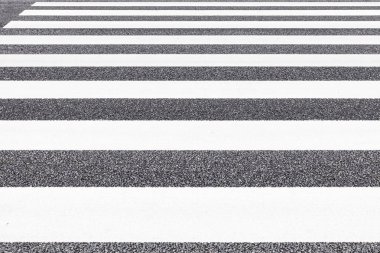 Zebra geçiş desen şehir yolda yakın çekim