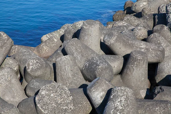 Barrage Béton Brise Lames Structure Construite Sur Les Côtes Dans — Photo