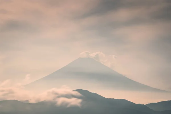 Berg Fuji Mit Bewölkt Der Sommersaison — Stockfoto