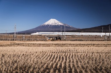 Tokaido shinkansen ve Mt.Fuji