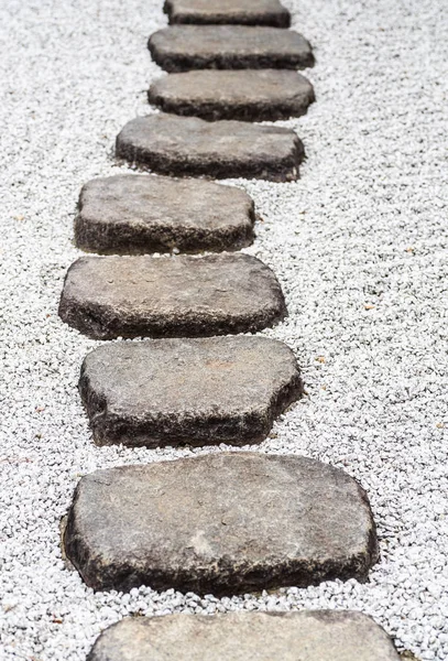 Каменный Путь Японский Сад — стоковое фото