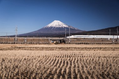 Tokaido shinkansen ve Mt.Fuji
