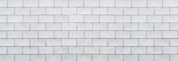 Panorama Cement Block Wall Background Pattern — Stock Photo, Image