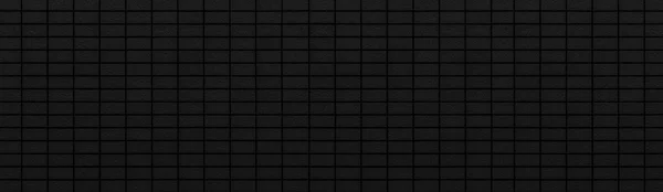 Panorama Pietra Nera Mattoni Muro Sfondo — Foto Stock