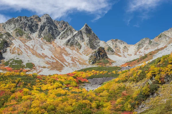 Höstfärg Kamokochi Karasawa Nagano Japan — Stockfoto